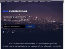 Tablet Screenshot of bruinentrepreneurs.org